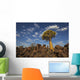 Quiver Tree With Cirrocumulus Floccus Warm In Orange Wall Mural