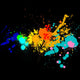 Paint splats Wall Mural