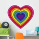 rainbow heart Wall Decal