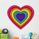 rainbow heart Wall Decal