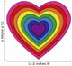 rainbow heart Wall Decal