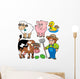 Farm Cartoons Collection Wall Stickers