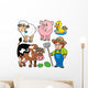 Farm Cartoons Collection Wall Stickers