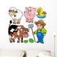 Farm Cartoons Collection Wall Stickers