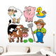 Farm Cartoons Collection Wall Stickers