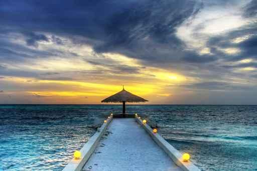 Idyllic Sunset over Indian Wall Decal