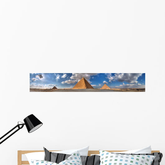Three Great Pyramids Giza Wall Decal