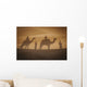 Shadow of camels with riders on the sand;India Wall Mural