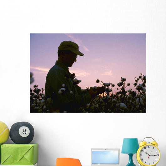 Farmer Inspects His Mature Wall Decal