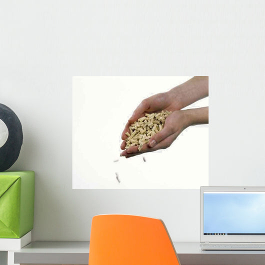 Wood Pellets Wall Decal Design 1