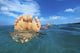 Floating in the ocean Wall Mural