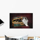 Portrait of a cat in a basket;St albert alberta canada Wall Mural
