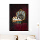 Portrait of two cats in a basket;St albert alberta canada Wall Mural