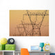 Electrical transmission towers at sunset;Ohio united states of america Wall Mural