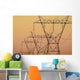 Electrical transmission towers at sunset;Ohio united states of america Wall Mural