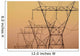Electrical transmission towers at sunset;Ohio united states of america Wall Mural
