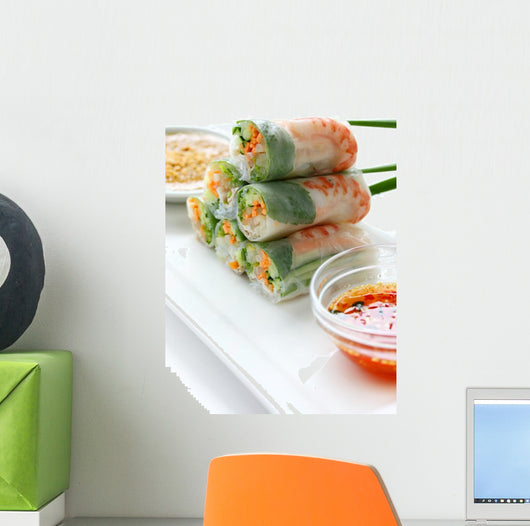 Summer Roll Salad Vietnamese Food Wall Mural