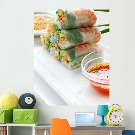Summer Roll Salad Vietnamese Food Wall Mural