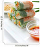 Summer Roll Salad Vietnamese Food Wall Mural