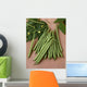 Agriculture - Green beans on stone Wall Mural