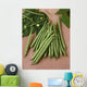 Agriculture - Green beans on stone Wall Mural