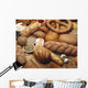 Food - Various types of breads and some of their ingredients Wall Mural