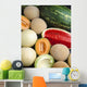 Agriculture - Mixed melons, watermelon, cantaloupe and honeydew Wall Mural