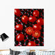 Agriculture - Processing tomatoes on black rocks and red surface Wall Mural