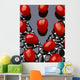 Agriculture - Processing tomatoes on black rocks Wall Mural
