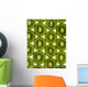 Agriculture - Kiwi slices arranged in rows and backlit Wall Mural