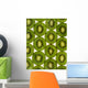 Agriculture - Kiwi slices arranged in rows and backlit Wall Mural