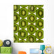 Agriculture - Kiwi slices arranged in rows and backlit Wall Mural