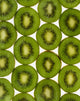 Agriculture - Kiwi slices arranged in rows and backlit Wall Mural