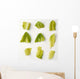 Agriculture - Closeup of chopped Romaine lettuce pieces Wall Mural