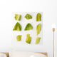 Agriculture - Closeup of chopped Romaine lettuce pieces Wall Mural