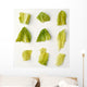 Agriculture - Closeup of chopped Romaine lettuce pieces Wall Mural