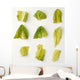 Agriculture - Closeup of chopped Romaine lettuce pieces Wall Mural