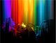 Grunge rainbow city Wall Mural