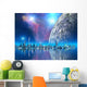 Futuristic Floating City Wall Mural