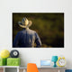 Agriculture - View of a cowboy from behind / Cee Vee, Texas, USA Wall Mural