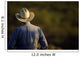Agriculture - View of a cowboy from behind / Cee Vee, Texas, USA Wall Mural