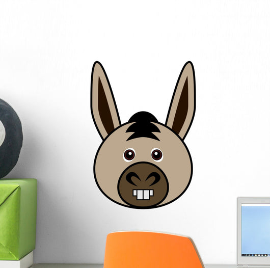 Cute Donkey Vector Wall Mural