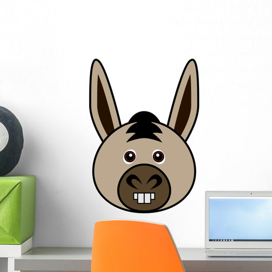 Cute Donkey Vector Wall Mural