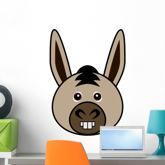 Cute Donkey Vector Wall Mural