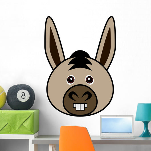 Cute Donkey Vector Wall Mural