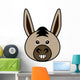 Cute Donkey Vector Wall Mural