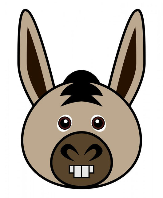 Cute Donkey Vector Wall Mural