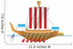 Ancient Egyptian warship Wall Decal