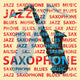 Jazz saxophone, illustration for poster, cd cover etc. Wall Mural