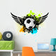 Grunge Soccer Ball Wall Decal